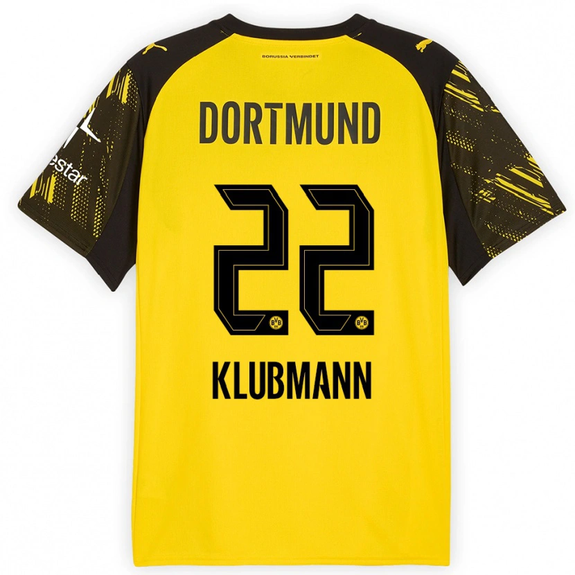 Danxen Män Leon Klubmann #22 Gul Svart Hemmatröja Matchtröjor 2025/26 Tröjor T-Tröja