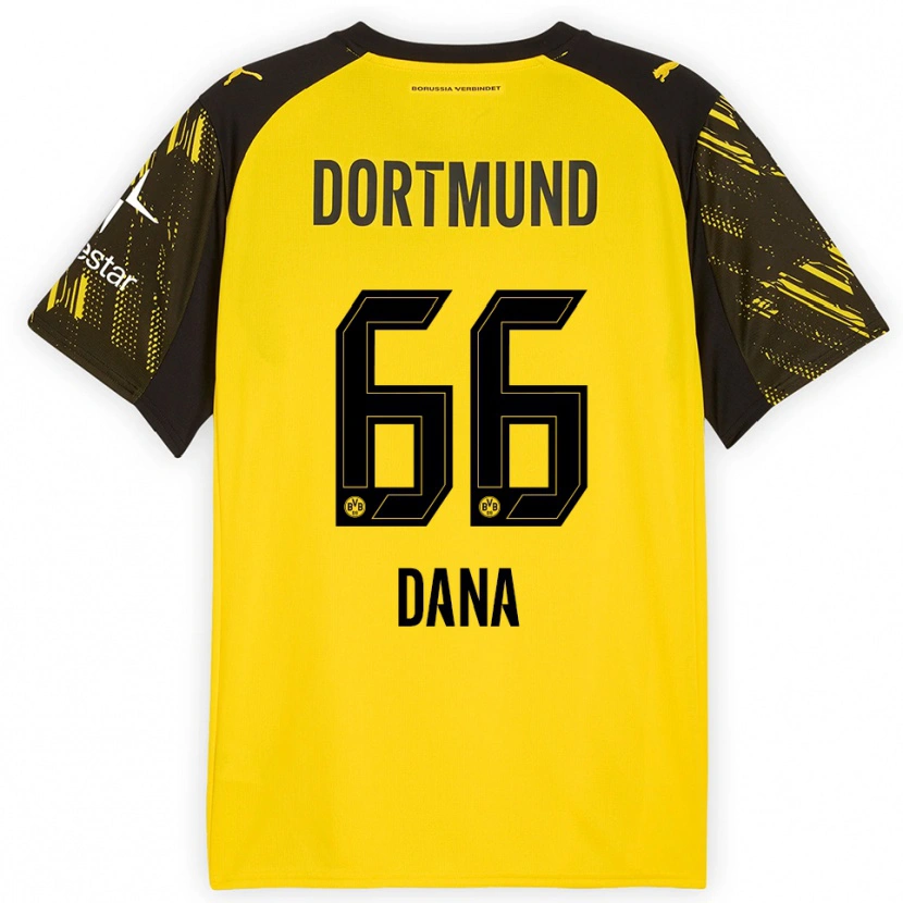 Danxen Män Bleckmann Dana #66 Gul Svart Hemmatröja Matchtröjor 2025/26 Tröjor T-Tröja