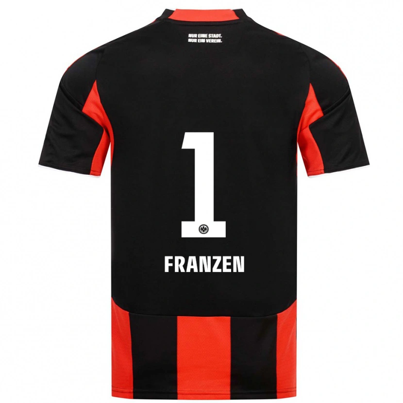 Danxen Män Marlon Franzen #1 Svart Röd Hemmatröja Matchtröjor 2025/26 Tröjor T-Tröja