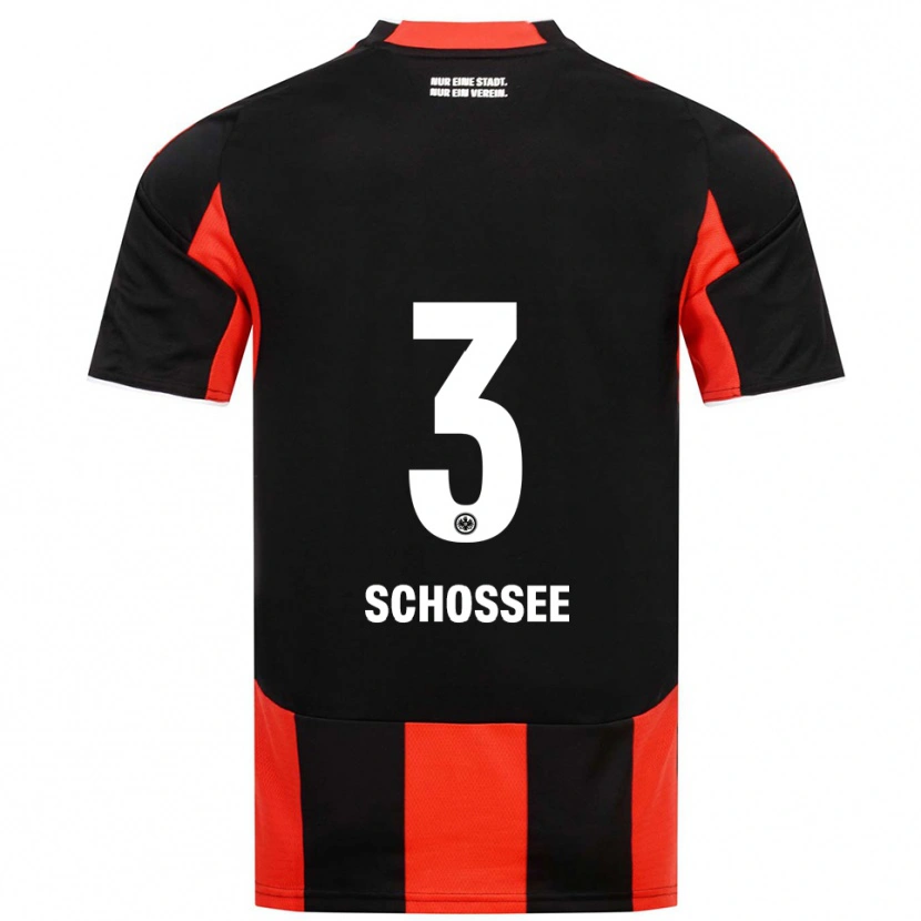 Danxen Män Maurice Schossee #3 Svart Röd Hemmatröja Matchtröjor 2025/26 Tröjor T-Tröja