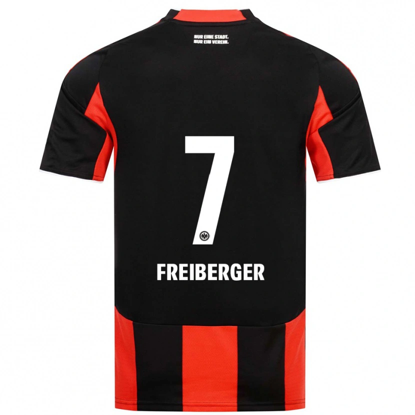 Danxen Män Benjamin Freiberger #7 Svart Röd Hemmatröja Matchtröjor 2025/26 Tröjor T-Tröja