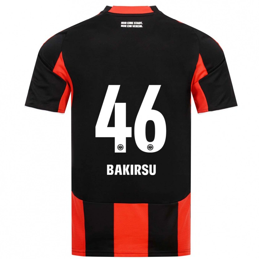Danxen Män Hüseyin Bakirsu #46 Svart Röd Hemmatröja Matchtröjor 2025/26 Tröjor T-Tröja