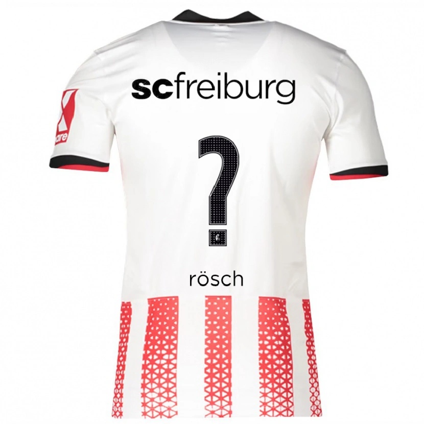 Danxen Män Nouri Rösch #0 Vit Röd Hemmatröja Matchtröjor 2025/26 Tröjor T-Tröja
