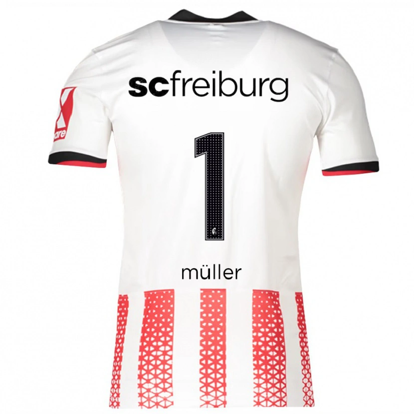 Danxen Män Philipp Müller #1 Vit Röd Hemmatröja Matchtröjor 2025/26 Tröjor T-Tröja