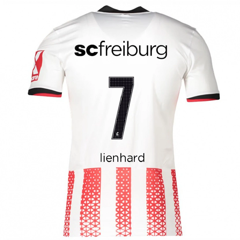Danxen Män Patrick Lienhard #7 Vit Röd Hemmatröja Matchtröjor 2025/26 Tröjor T-Tröja