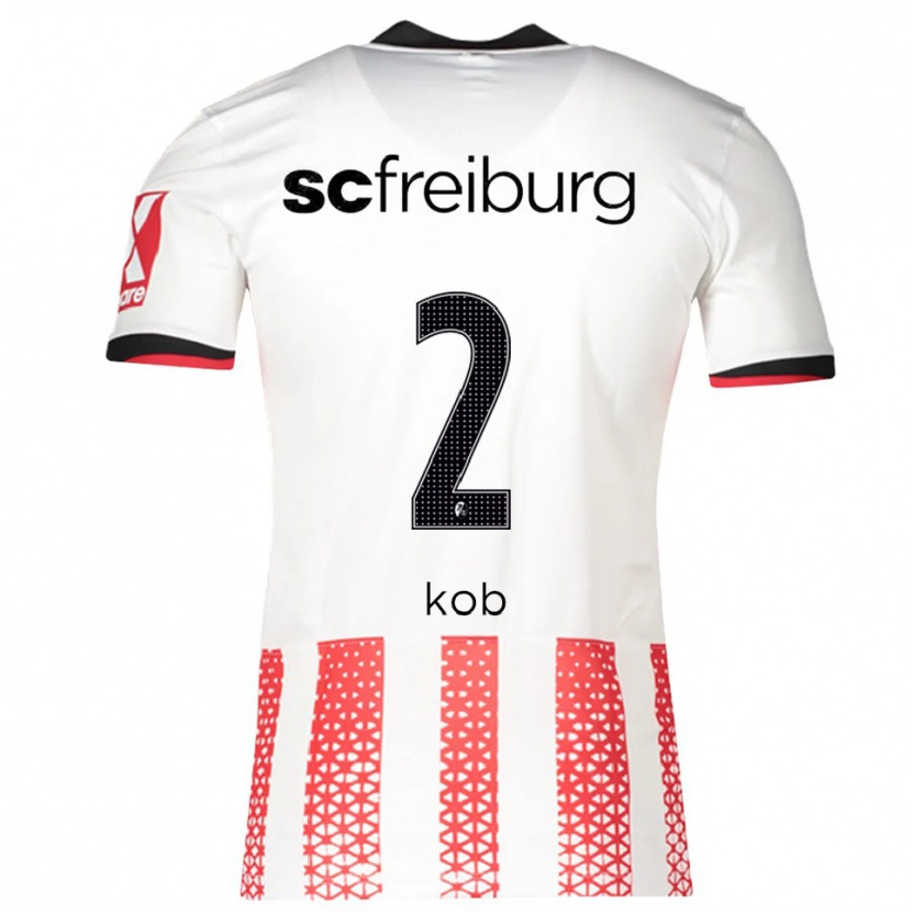 Danxen Män Leon Koß #2 Vit Röd Hemmatröja Matchtröjor 2025/26 Tröjor T-Tröja