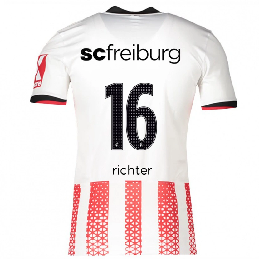 Danxen Män Tom Richter #16 Vit Röd Hemmatröja Matchtröjor 2025/26 Tröjor T-Tröja