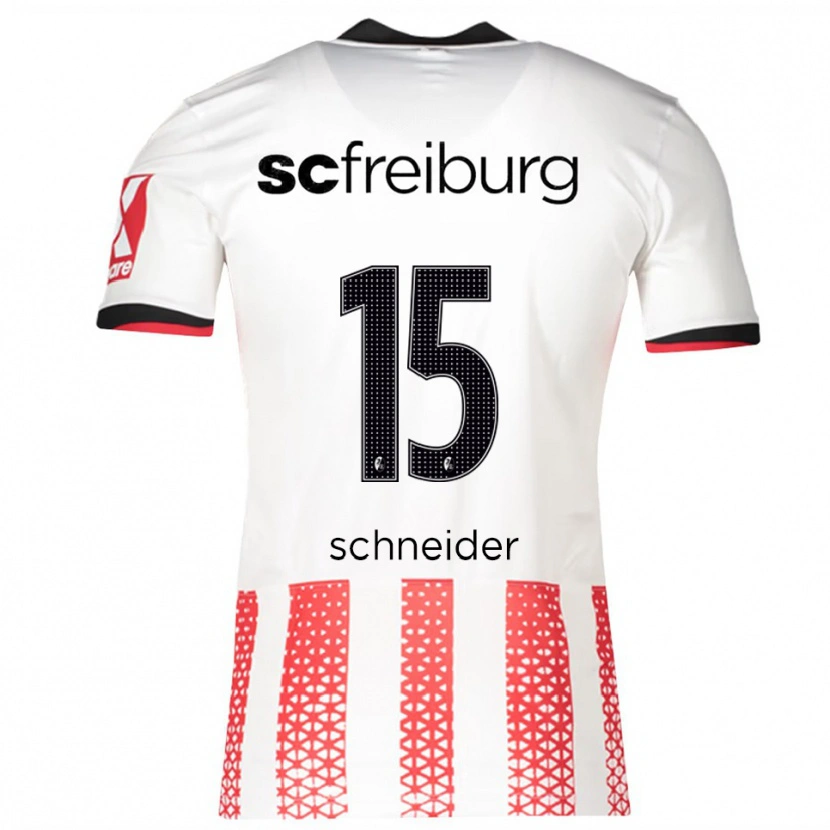 Danxen Män Maj Schneider #15 Vit Röd Hemmatröja Matchtröjor 2025/26 Tröjor T-Tröja