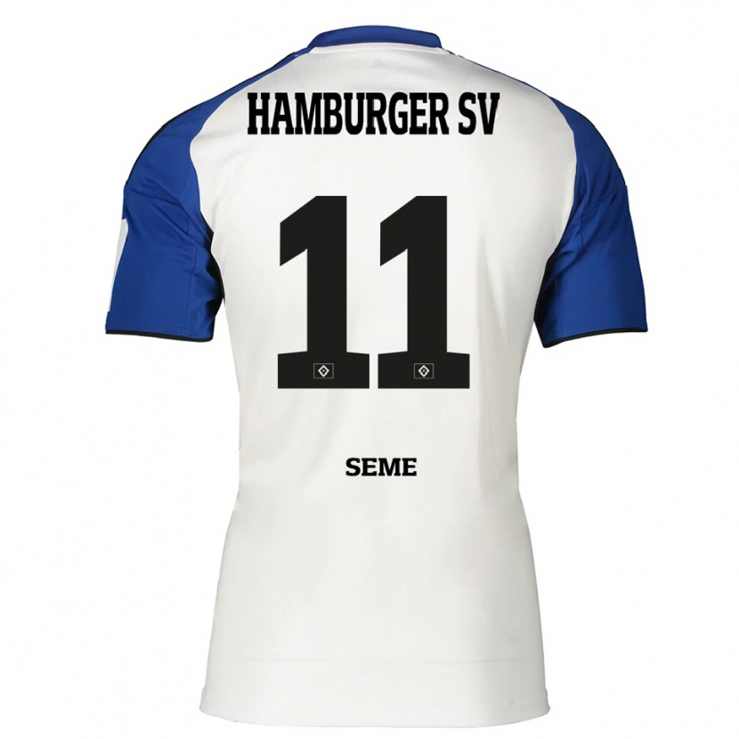 Danxen Män Anna-Katharina Seme #11 Vit Blå Hemmatröja Matchtröjor 2025/26 Tröjor T-Tröja