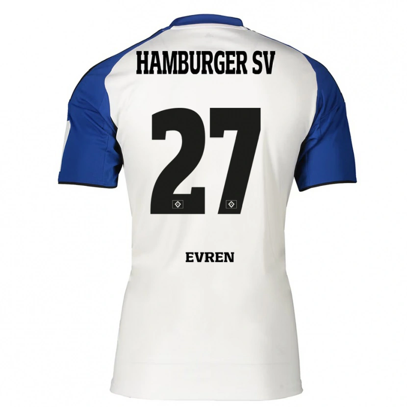Danxen Män Batuhan Evren #27 Vit Blå Hemmatröja Matchtröjor 2025/26 Tröjor T-Tröja
