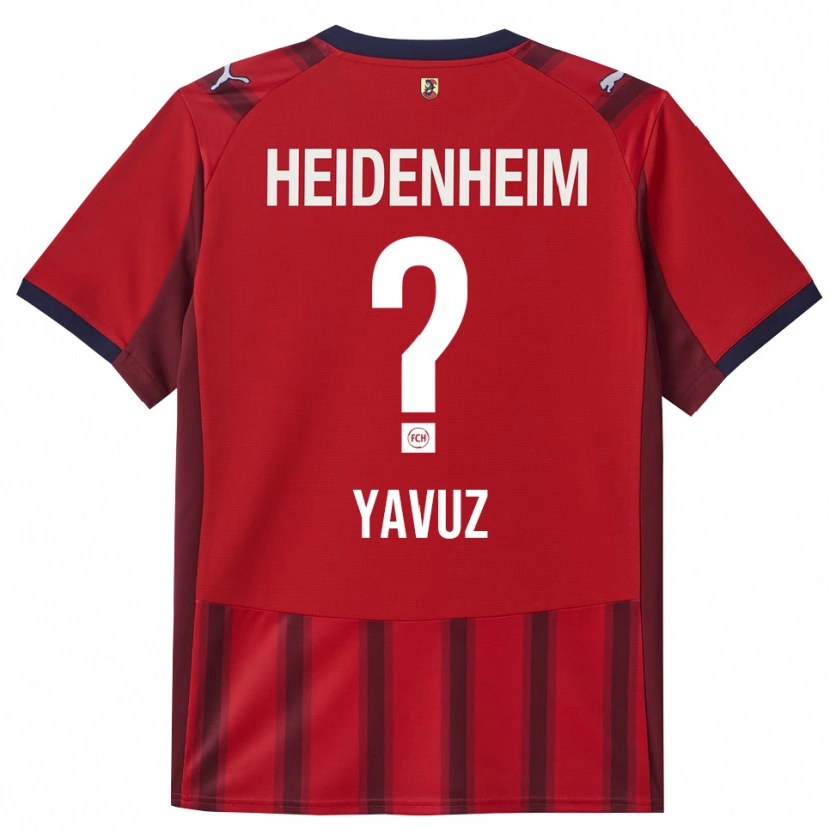 Danxen Män Abdullah Yavuz #0 Röd Marinblå Hemmatröja Matchtröjor 2025/26 Tröjor T-Tröja