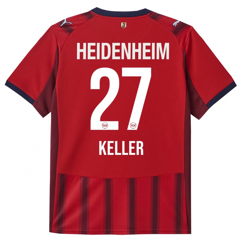 Danxen Män Thomas Keller #27 Röd Marinblå Hemmatröja Matchtröjor 2025/26 Tröjor T-Tröja