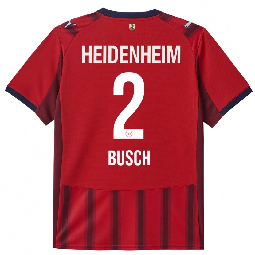 Danxen Män Marnon Busch #2 Röd Marinblå Hemmatröja Matchtröjor 2025/26 Tröjor T-Tröja