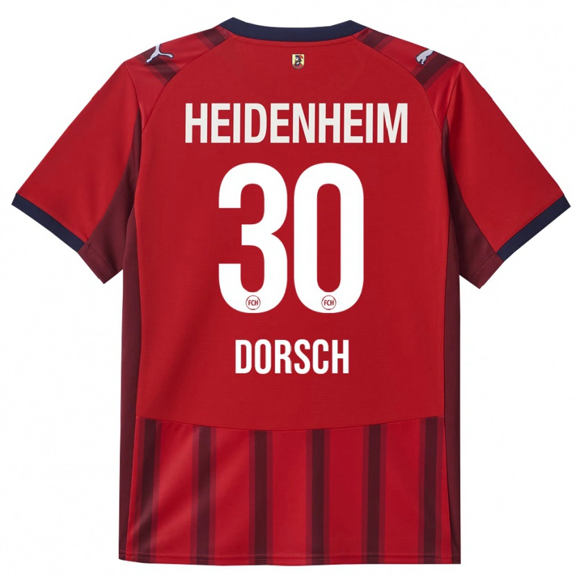 Danxen Män Niklas Dorsch #30 Röd Marinblå Hemmatröja Matchtröjor 2025/26 Tröjor T-Tröja