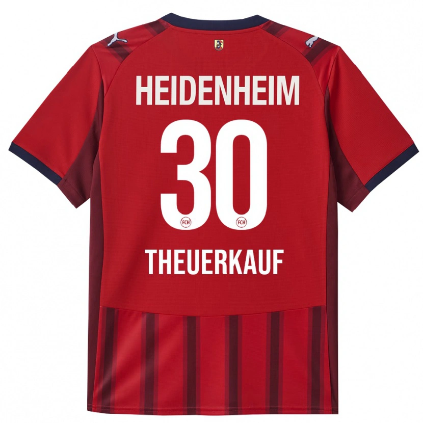 Danxen Män Norman Theuerkauf #30 Röd Marinblå Hemmatröja Matchtröjor 2025/26 Tröjor T-Tröja