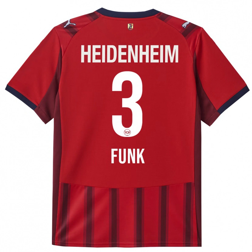 Danxen Män Lennox Funk #3 Röd Marinblå Hemmatröja Matchtröjor 2025/26 Tröjor T-Tröja