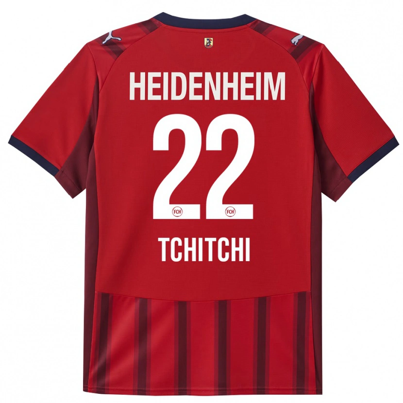 Danxen Män Dahrel Tchitchi #22 Röd Marinblå Hemmatröja Matchtröjor 2025/26 Tröjor T-Tröja