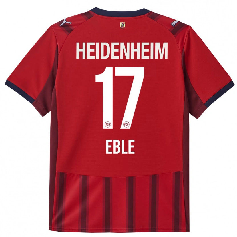 Danxen Män Julian Eble #17 Röd Marinblå Hemmatröja Matchtröjor 2025/26 Tröjor T-Tröja