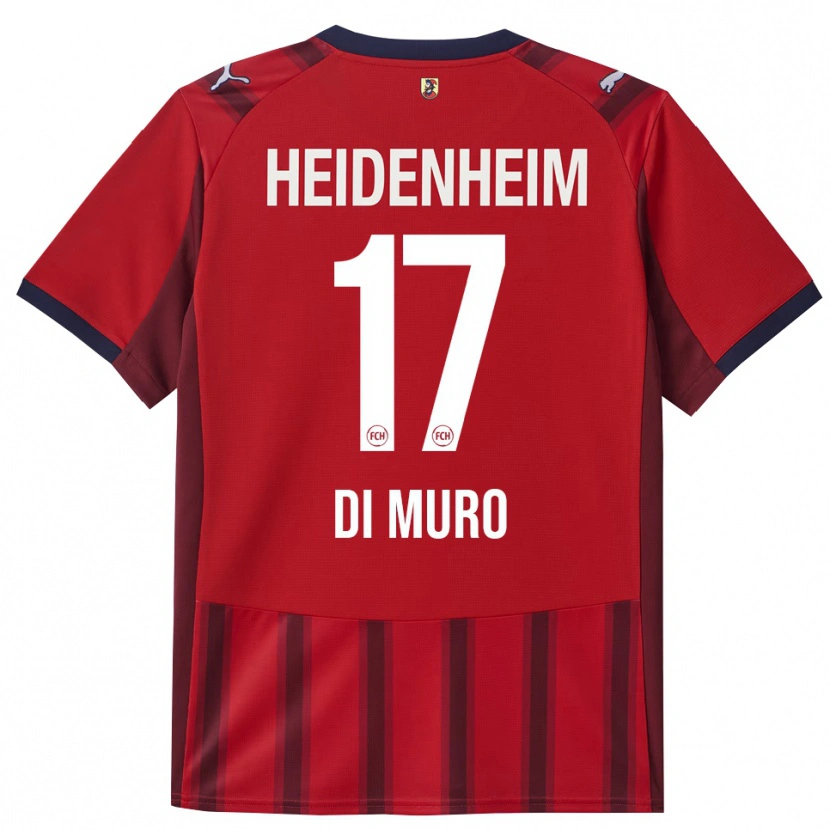 Danxen Män Antonia Di Muro #17 Röd Marinblå Hemmatröja Matchtröjor 2025/26 Tröjor T-Tröja