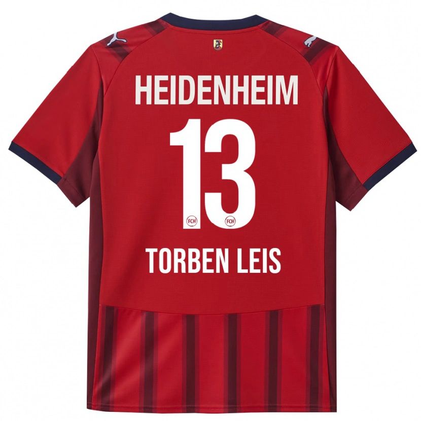 Danxen Män Torben Leis #13 Röd Marinblå Hemmatröja Matchtröjor 2025/26 Tröjor T-Tröja