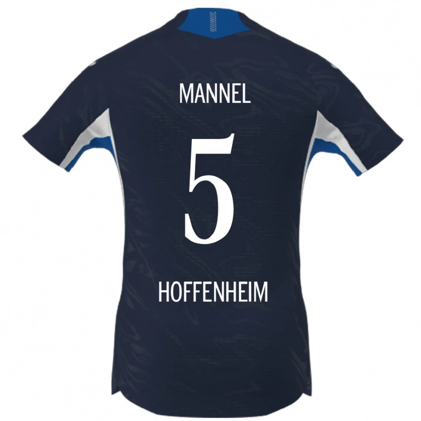 Danxen Män Bixente Mannel #5 Marinblå Vit Hemmatröja Matchtröjor 2025/26 Tröjor T-Tröja
