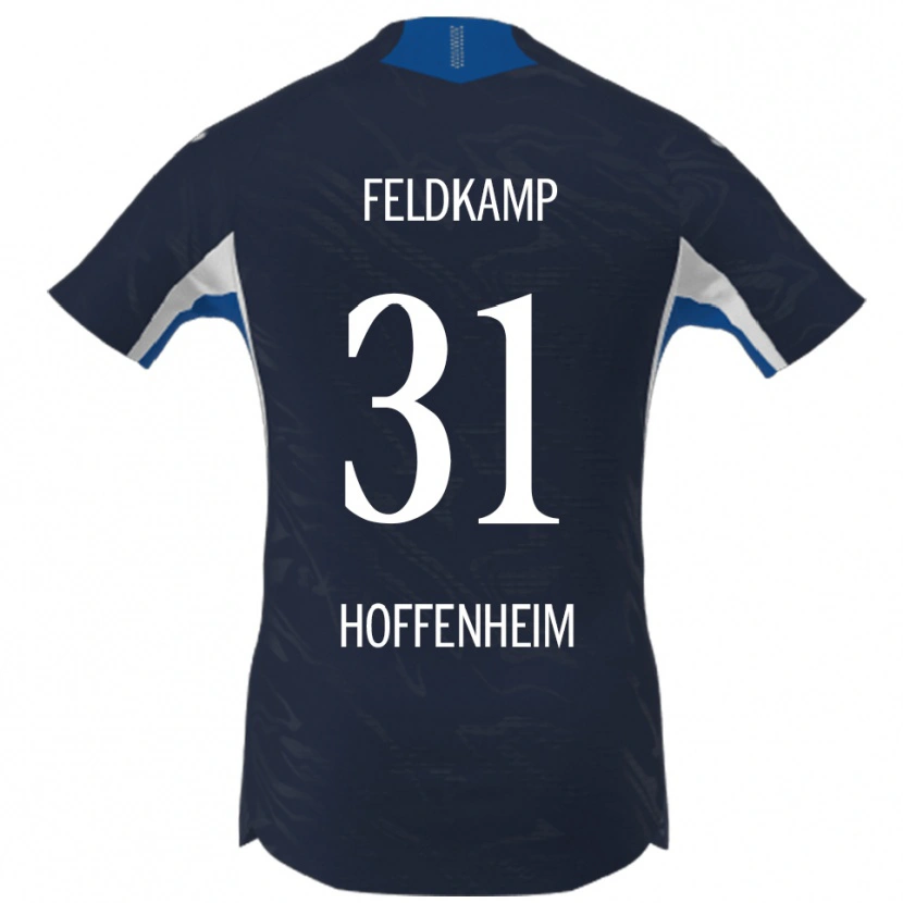 Danxen Män Jana Feldkamp #31 Marinblå Vit Hemmatröja Matchtröjor 2025/26 Tröjor T-Tröja