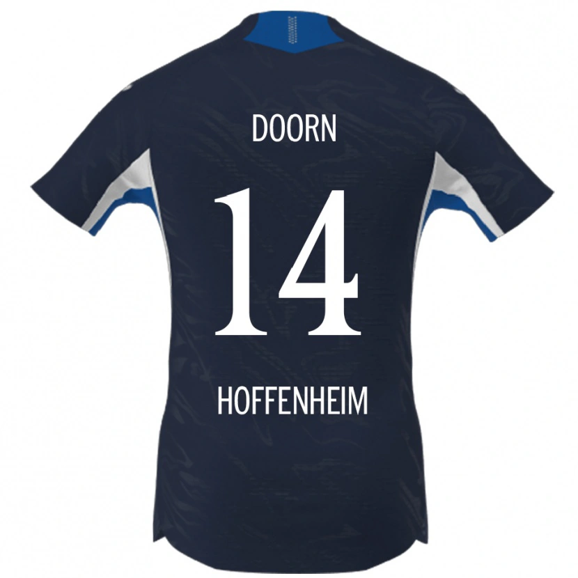 Danxen Män Lisa Doorn #14 Marinblå Vit Hemmatröja Matchtröjor 2025/26 Tröjor T-Tröja