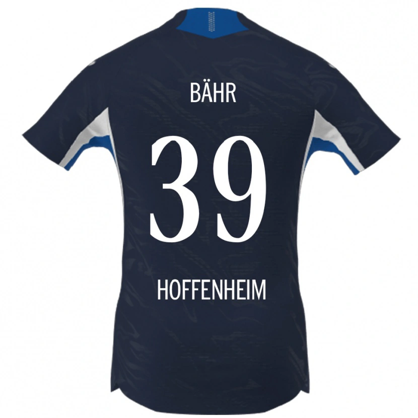 Danxen Män Florian Bähr #39 Marinblå Vit Hemmatröja Matchtröjor 2025/26 Tröjor T-Tröja