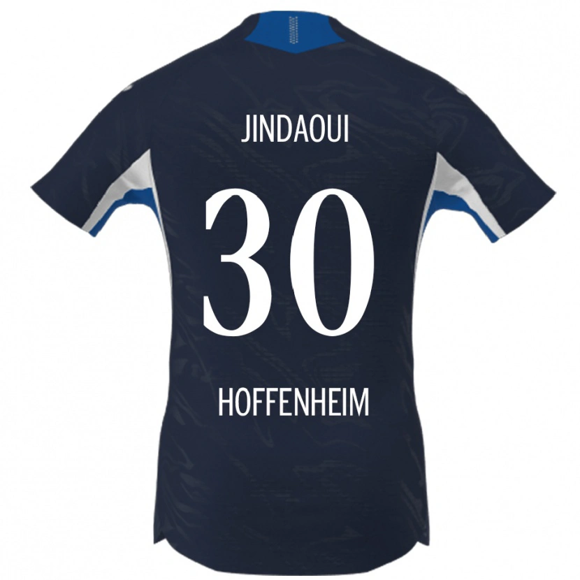 Danxen Män Nader Jindaoui #30 Marinblå Vit Hemmatröja Matchtröjor 2025/26 Tröjor T-Tröja