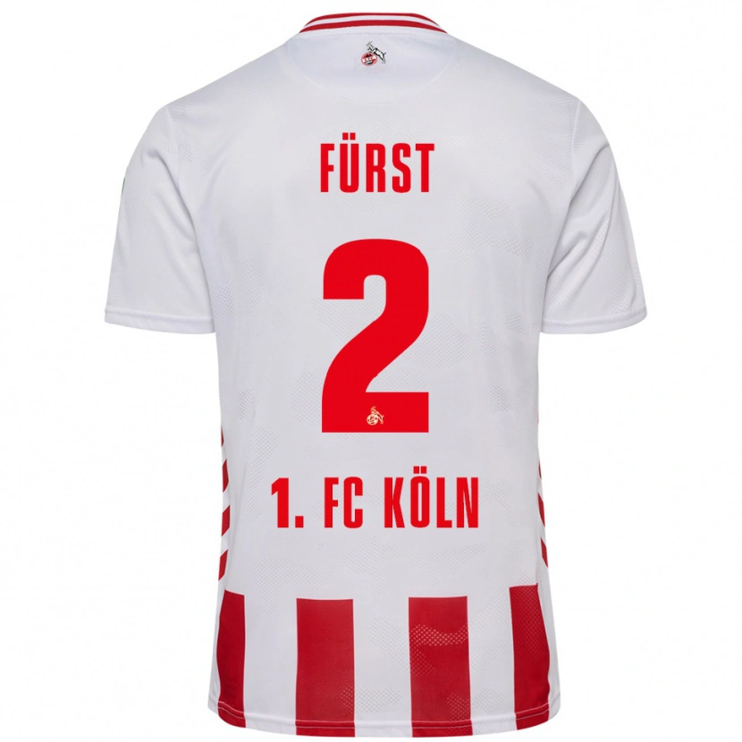 Danxen Män David Fürst #2 Vit Röd Hemmatröja Matchtröjor 2025/26 Tröjor T-Tröja