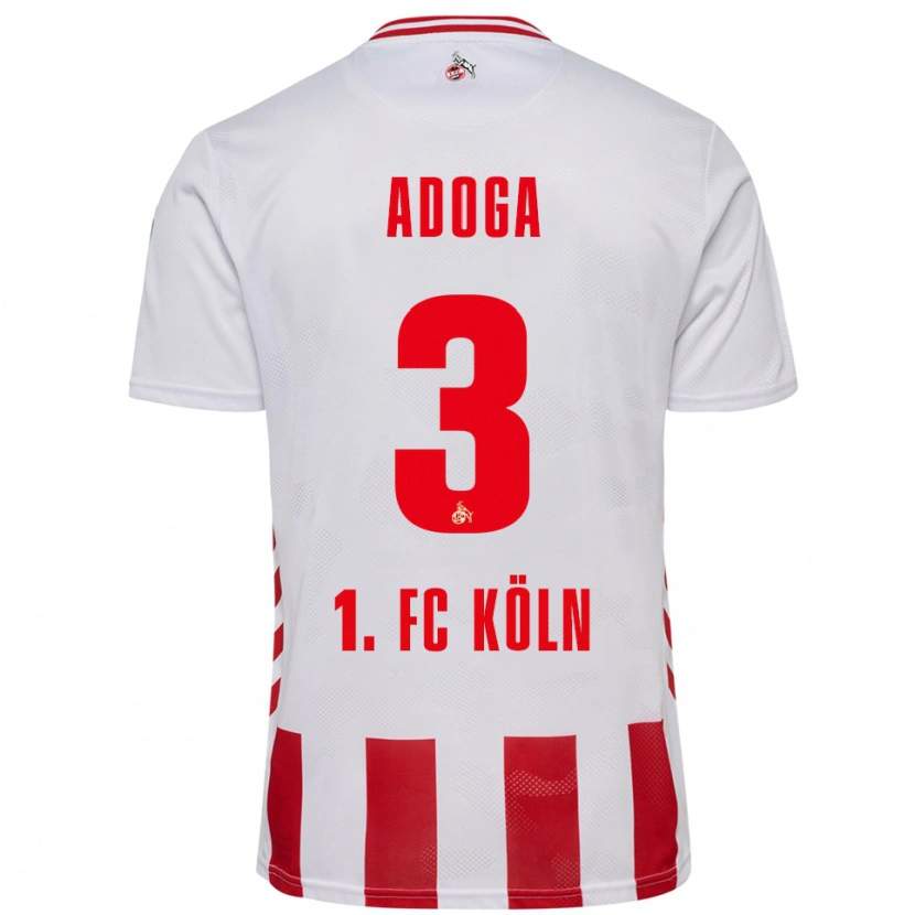 Danxen Män Brian Adoga #3 Vit Röd Hemmatröja Matchtröjor 2025/26 Tröjor T-Tröja