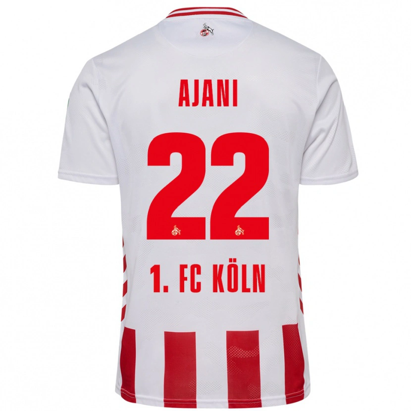 Danxen Män Marvin Ajani #22 Vit Röd Hemmatröja Matchtröjor 2025/26 Tröjor T-Tröja