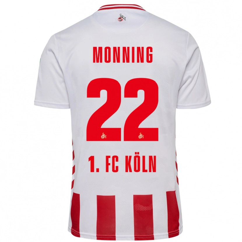 Danxen Män Marlon Monning #22 Vit Röd Hemmatröja Matchtröjor 2025/26 Tröjor T-Tröja