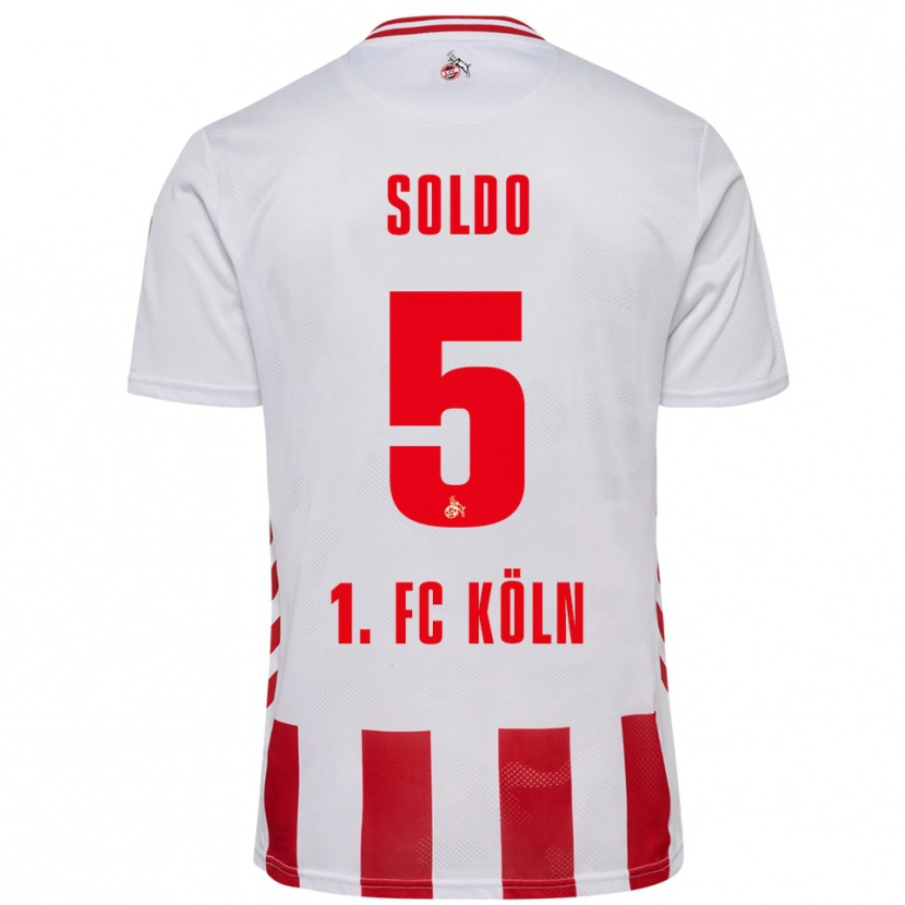 Danxen Män Nikola Soldo #5 Vit Röd Hemmatröja Matchtröjor 2025/26 Tröjor T-Tröja