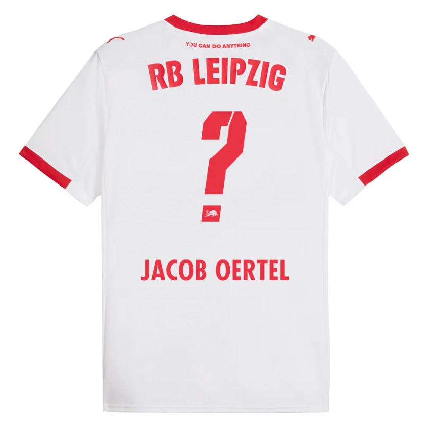 Danxen Män Paul Jacob Oertel #0 Vit Röd Hemmatröja Matchtröjor 2025/26 Tröjor T-Tröja