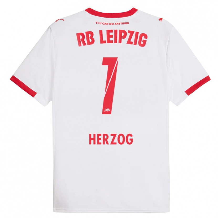 Danxen Män Elvira Herzog #1 Vit Röd Hemmatröja Matchtröjor 2025/26 Tröjor T-Tröja