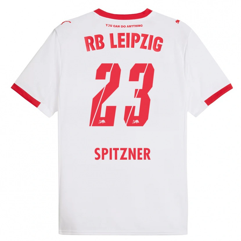 Danxen Män Kyra Spitzner #23 Vit Röd Hemmatröja Matchtröjor 2025/26 Tröjor T-Tröja
