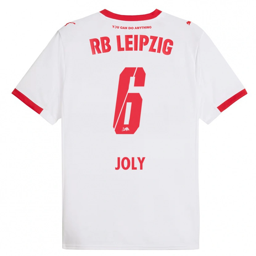 Danxen Män Lou-Ann Joly #6 Vit Röd Hemmatröja Matchtröjor 2025/26 Tröjor T-Tröja
