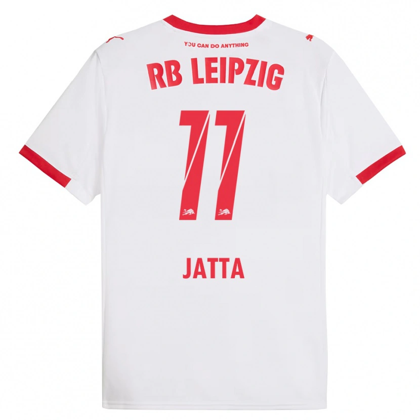 Danxen Män Nuha Jatta #11 Vit Röd Hemmatröja Matchtröjor 2025/26 Tröjor T-Tröja