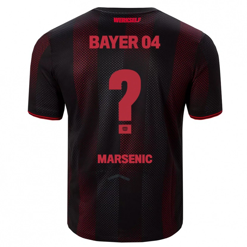 Danxen Män Matija Marsenic #0 Svart Röd Hemmatröja Matchtröjor 2025/26 Tröjor T-Tröja