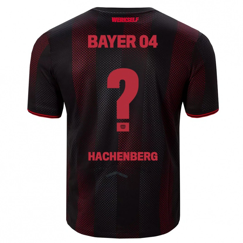 Danxen Män Merlin Hachenberg #0 Svart Röd Hemmatröja Matchtröjor 2025/26 Tröjor T-Tröja