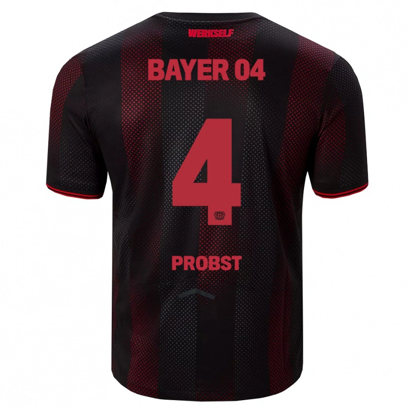 Danxen Män Noah Probst #4 Svart Röd Hemmatröja Matchtröjor 2025/26 Tröjor T-Tröja