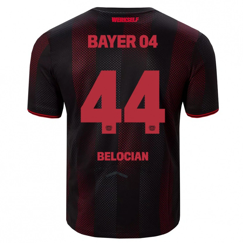 Danxen Män Jeanuël Belocian #44 Svart Röd Hemmatröja Matchtröjor 2025/26 Tröjor T-Tröja