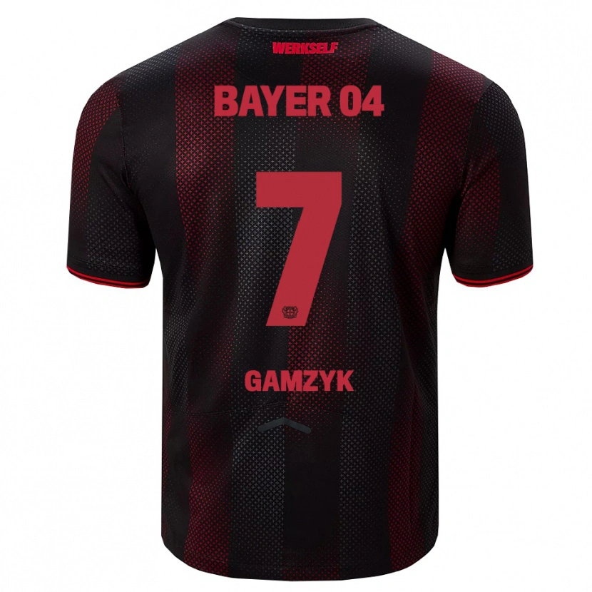 Danxen Män Andriy Gamzyk #7 Svart Röd Hemmatröja Matchtröjor 2025/26 Tröjor T-Tröja
