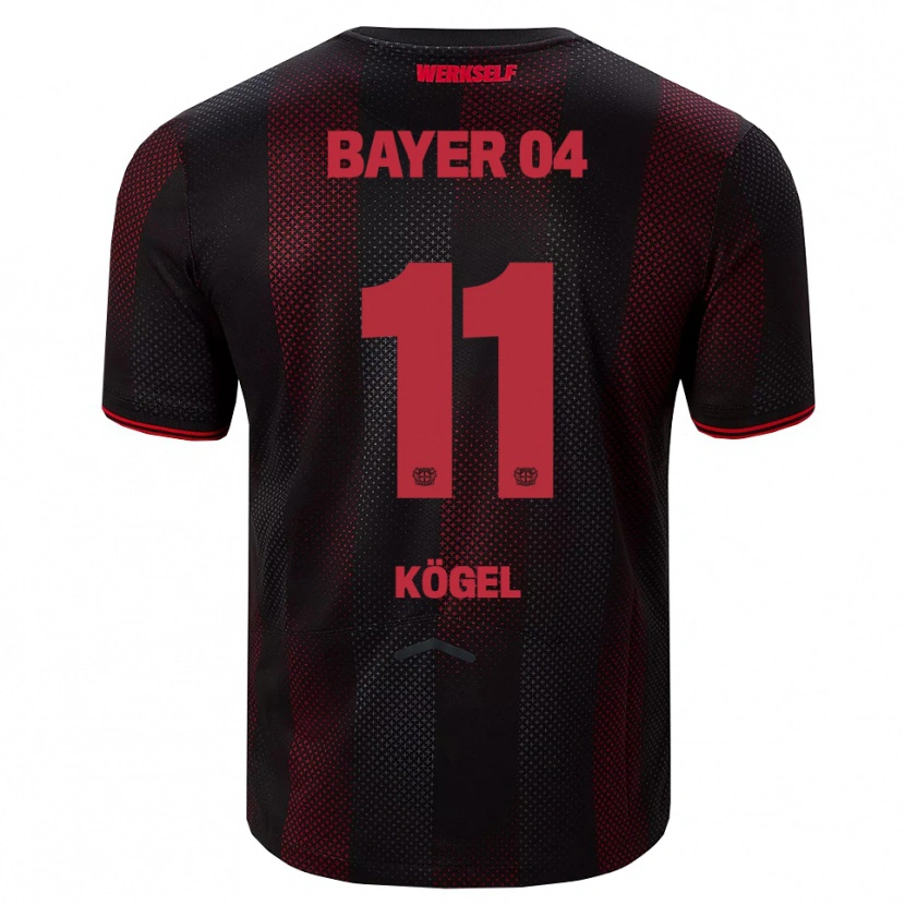 Danxen Män Kristin Kögel #11 Svart Röd Hemmatröja Matchtröjor 2025/26 Tröjor T-Tröja