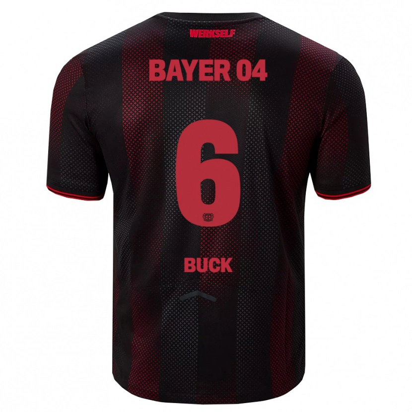 Danxen Män Dustin Buck #6 Svart Röd Hemmatröja Matchtröjor 2025/26 Tröjor T-Tröja