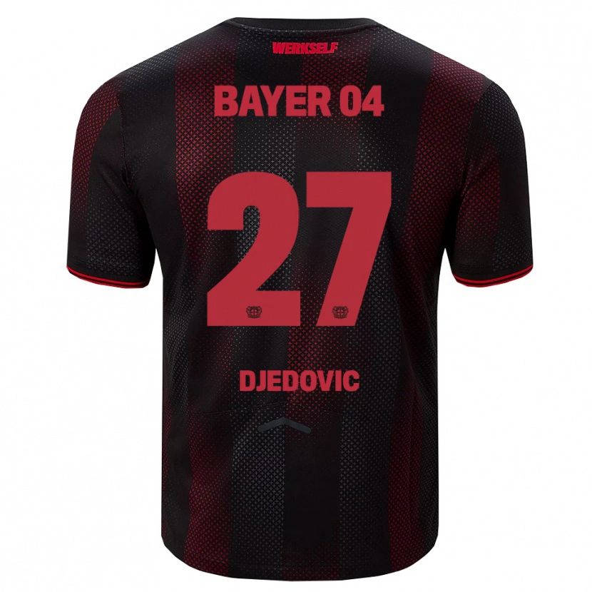 Danxen Män Seldin Djedovic #27 Svart Röd Hemmatröja Matchtröjor 2025/26 Tröjor T-Tröja