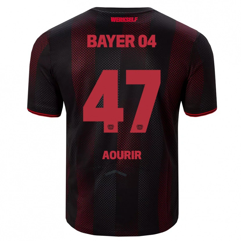 Danxen Män Ayman Aourir #47 Svart Röd Hemmatröja Matchtröjor 2025/26 Tröjor T-Tröja