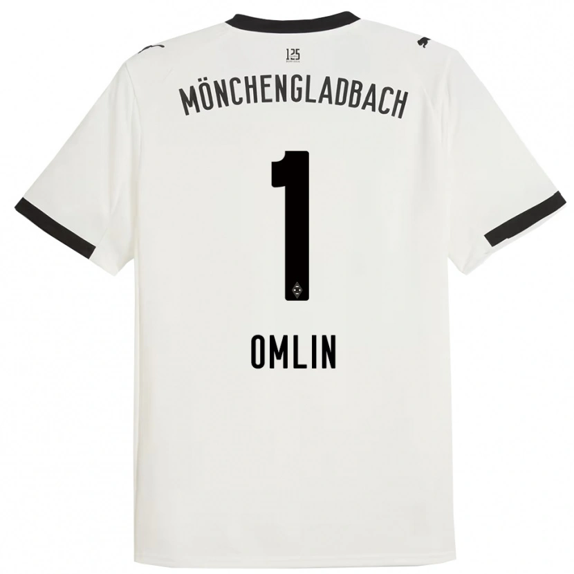 Danxen Män Jonas Omlin #1 Vit Svart Hemmatröja Matchtröjor 2025/26 Tröjor T-Tröja