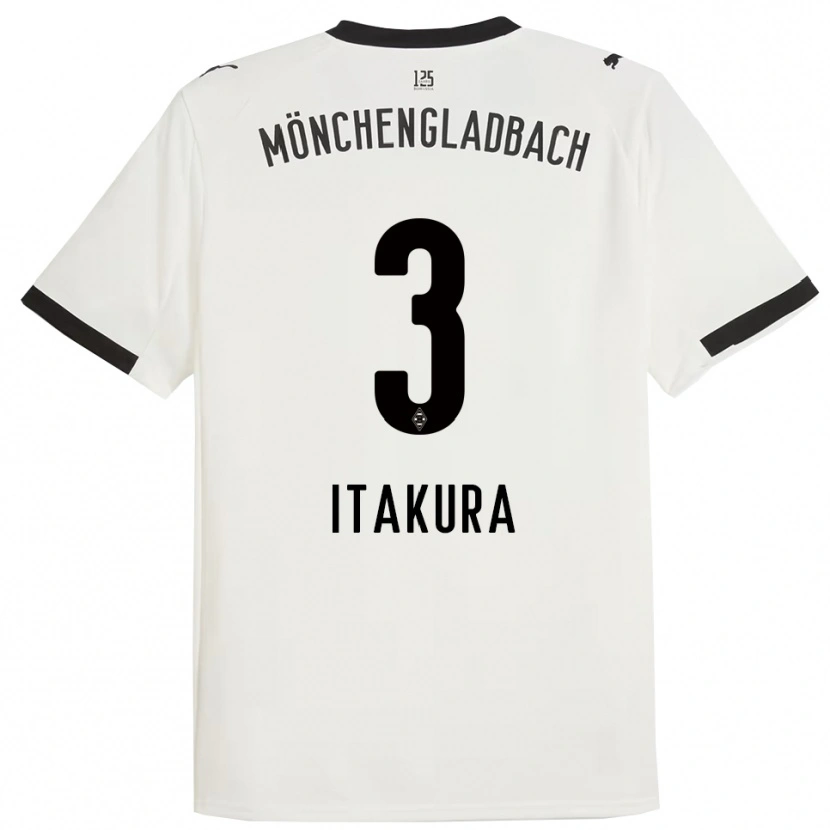 Danxen Män Ko Itakura #3 Vit Svart Hemmatröja Matchtröjor 2025/26 Tröjor T-Tröja
